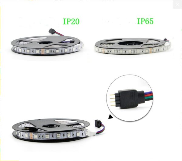 LED Light Strips Highlight 60 Light Beads Epoxy Waterproof Soft Strips - Image 2