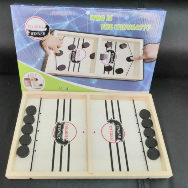 Puck Game Fast Sling Wooden Parent-child Interactive Game Chess Prop - Image 2