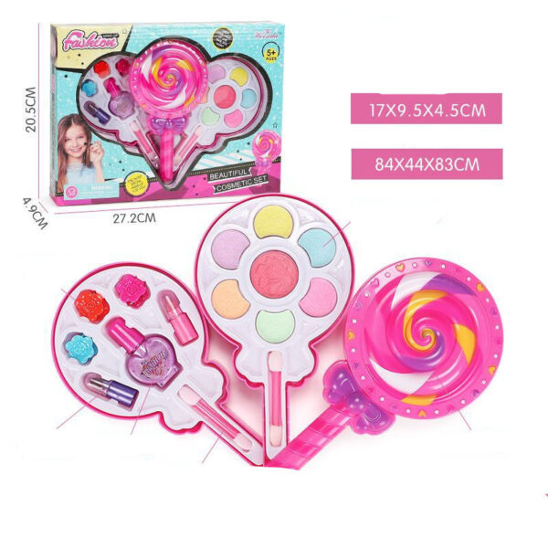 Kids Cosmetics Make Up Set Washable Beauty Makeup Box - Image 4