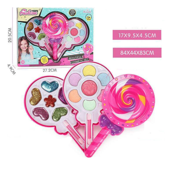 Kids Cosmetics Make Up Set Washable Beauty Makeup Box - Image 3