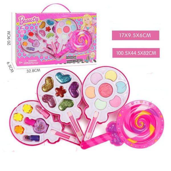 Kids Cosmetics Make Up Set Washable Beauty Makeup Box - Image 5