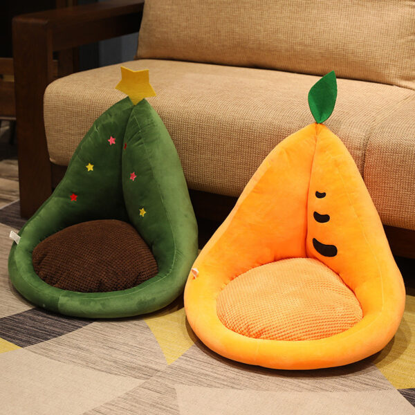 Kawaii Multifunction Plush Fruit Soft Stuffed Cactus Avocado Carrot Pillow Toys Home Office Decor Chair Seat Cushion - Image 4