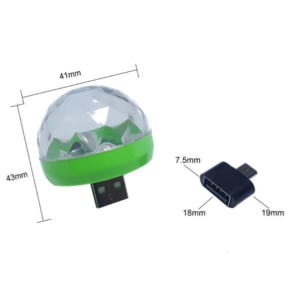 Light Stage Effect USB 5V Disco Ball DJ Party Holiday Lighting Christmas Projector - Image 5