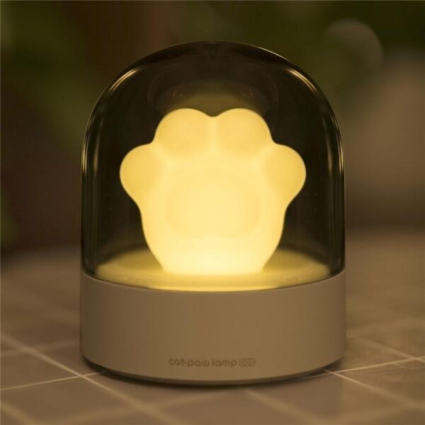 Exquisite Night Light Cat Paw Light USB Charging Music Box Warm Musical Lamp Cats Paw Lamp For Kids Children Gift Desktop Decor - Image 8