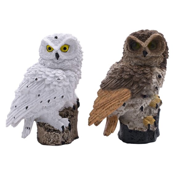 Best selling Amazon Solar Resin Owl Ground Plug Lamp Outdoor Garden Decoration Landscape Yard Lawn Lamp - Image 6