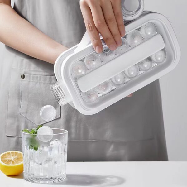 Folding ice box can carry two-in-one ice hockey ice cube ice hockey mold household silicone ice box curling - Image 7