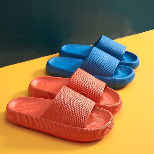 Spot cross-border thick-soled slippers women's summer home sandals and slippers soft bottom EVA home slippers men's feeling of stepping on shit 5001 - Image 12