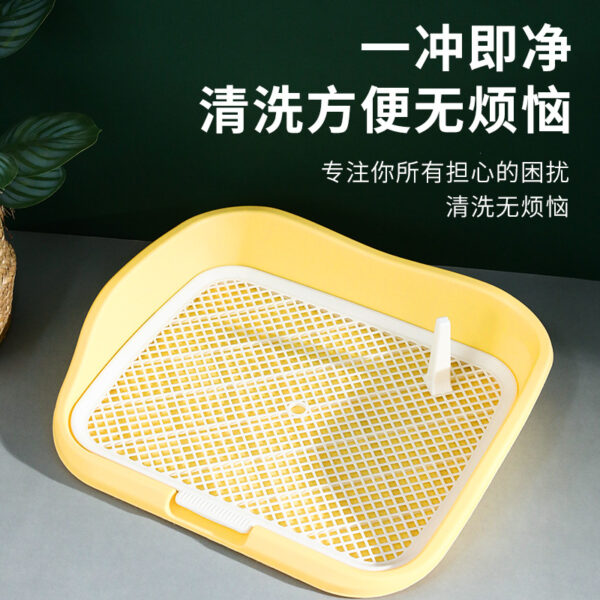 Dog toilet, dog litter box, high and low fence to prevent stepping on feces and urine, pet dog toilet, small and medium-sized dog potty - Image 3
