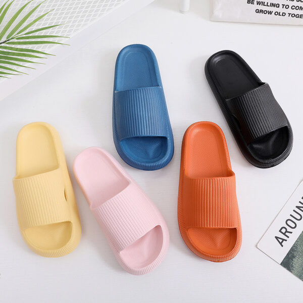 Spot cross-border thick-soled slippers women's summer home sandals and slippers soft bottom EVA home slippers men's feeling of stepping on shit 5001 - Image 9