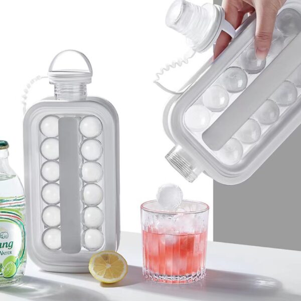 Folding ice box can carry two-in-one ice hockey ice cube ice hockey mold household silicone ice box curling - Image 5