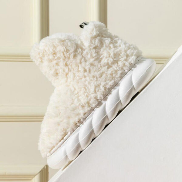 Winter Package Heeled Waterproof Home Indoor And Outdoor Wear Cute High Helper Cotton Slippers - Image 3
